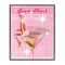 Stupell Industries Retro Restaurant Check Cocktail Framed Giclee Design by Lil' Rue